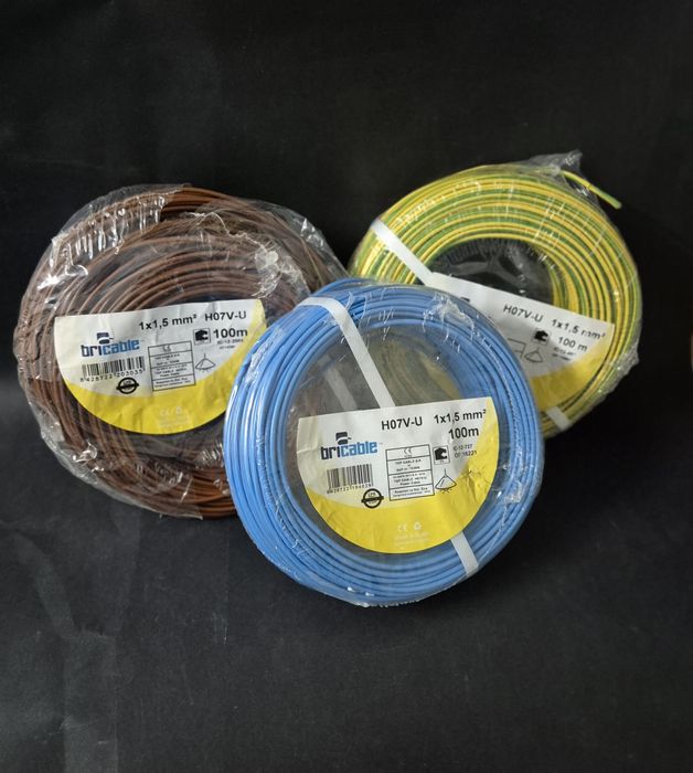 Lote de Bobines de Cabo Eletrico
