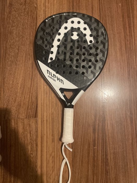 (Nova)Raquele de Padel Head Alpha Junior Preta e Branca