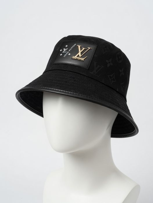 Czapka Bucket Kapelusz Czarny LV Louis Vuitton