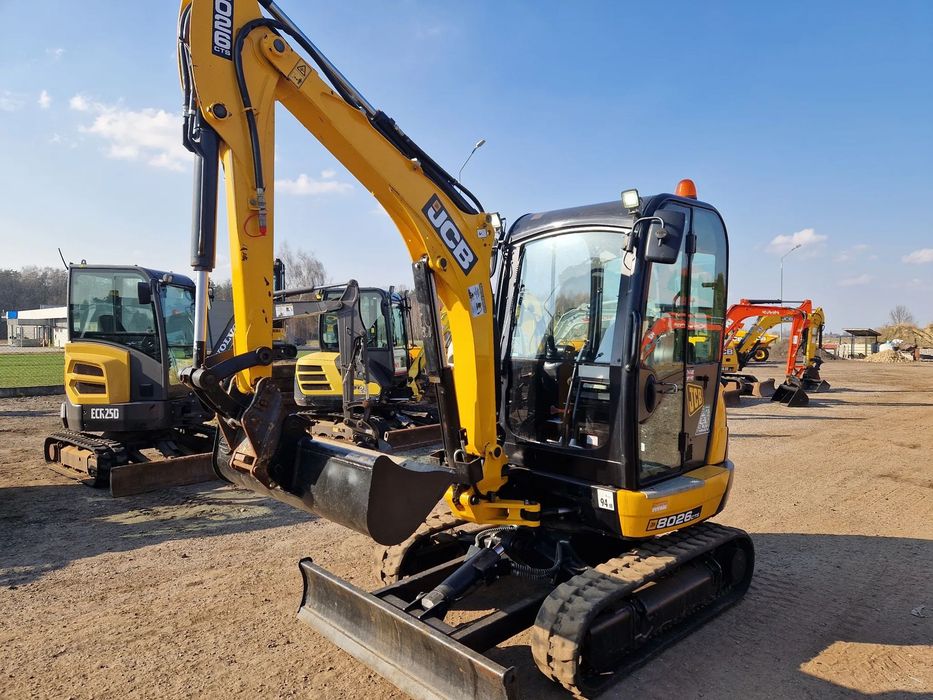 JCB 8026cts, 15c-1 86c-2 TLT 30D  51 R-1 kubota  Yanmar  2023r przebieg  430mtg  jak nowóka