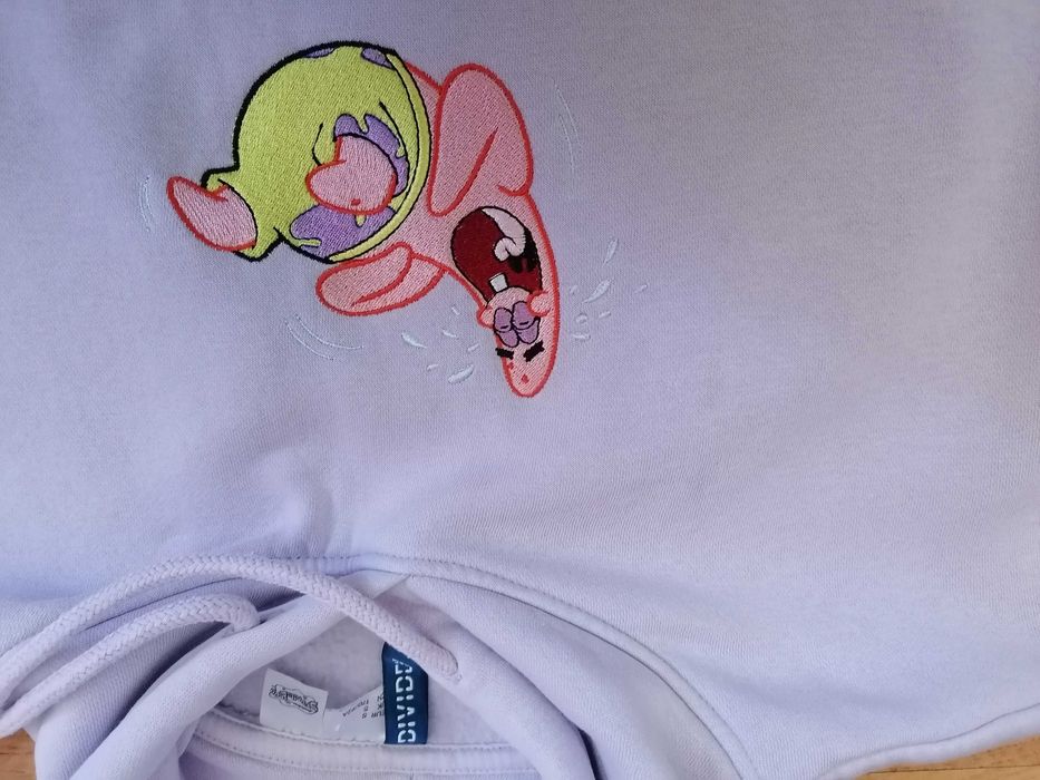 Spongebob Patryk bluza S Patryk h&m, t-shirt Spongebob Cropp M