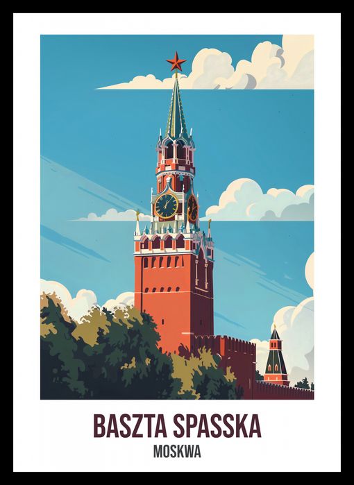 Plakat 25x35cm Baszta Spasska