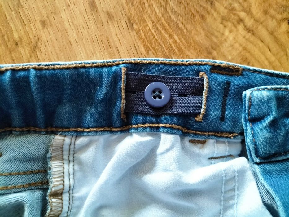 Jeansy skinny elastyczne rozm.128
