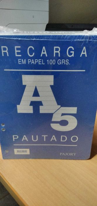 Recargas A5 para capa - Pautado, Xadrez, Liso Grandes quantidades