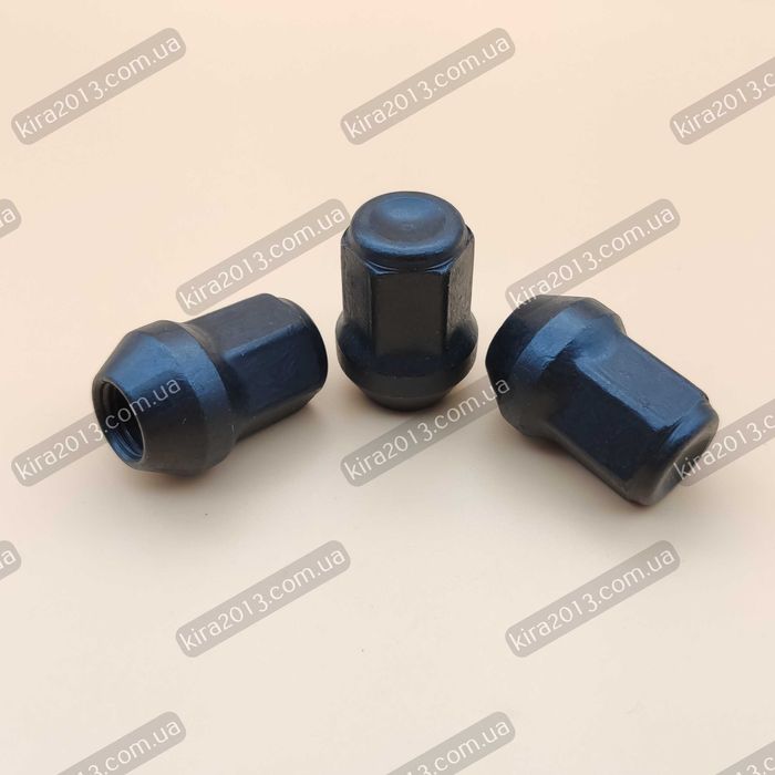 Гайка колесная М12x1,5х34мм черная Ключ 19 Mazda Hyundai Kia Chevrolet