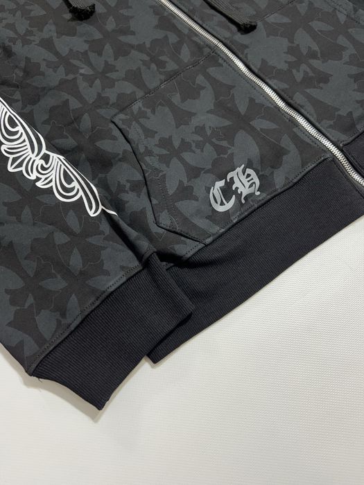 зип худи Chrome Hearts zip-hoodie monogram black