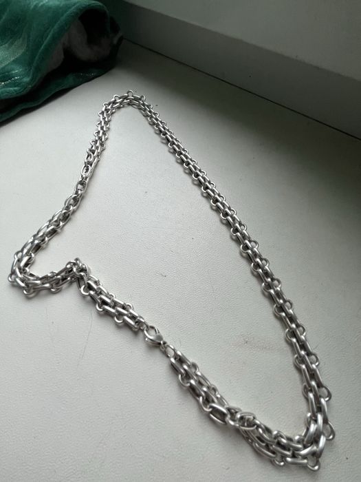 Srebrny gruby lancuszek 69g,925