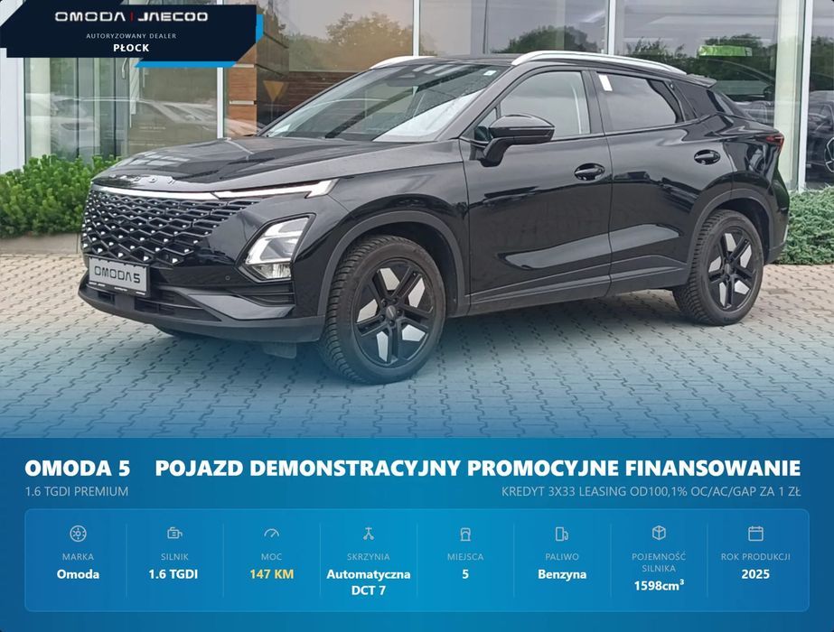 Omoda 5 Pojazds Demonstracyjny Wersja Premium Gwarancja 7 Lat