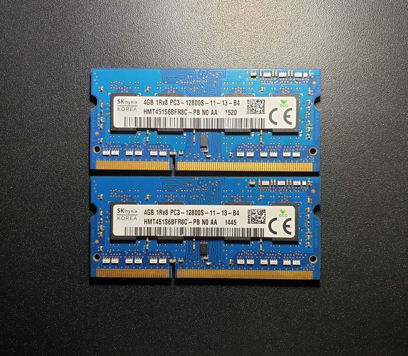 Оперативна пам'ять Hynix 8Gb пара {2x4gb} DDR3-1600 MHz SODIMM