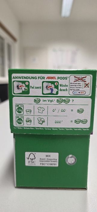 Kapsułki do prania koloru Ariel 38 szt z Niemiec