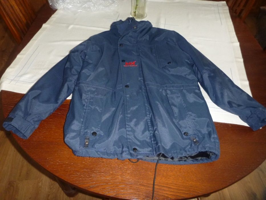 Kurtka ciepła zimowa męska Helly Hansen rozmiar S z kapturem granatowa