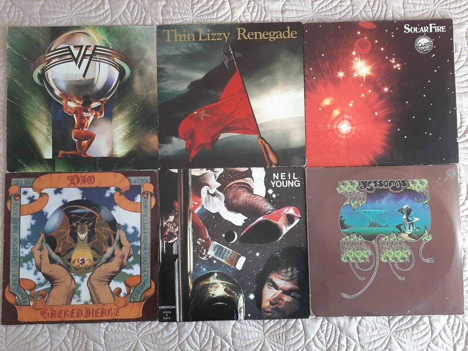 Van Halen –Dio – Thin Lizzy –Neil Young - Manfred Mann –Yes - Vinil LP