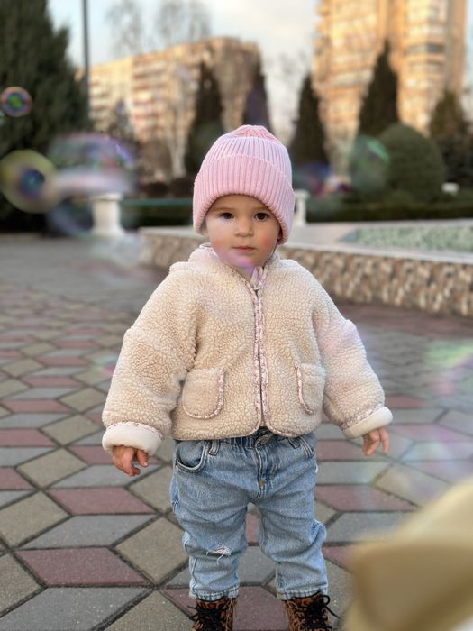 Куртка тедді для дівчинки розмір 80/86