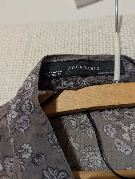 Bluzka jedwabna damska ZARA