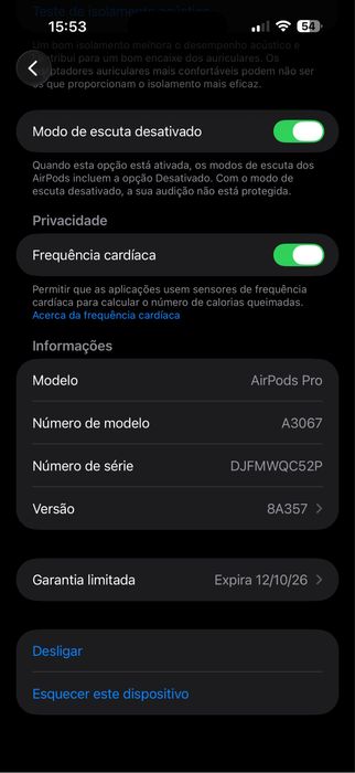 Iphone 17e 512GB Novo / Airpods pro 3