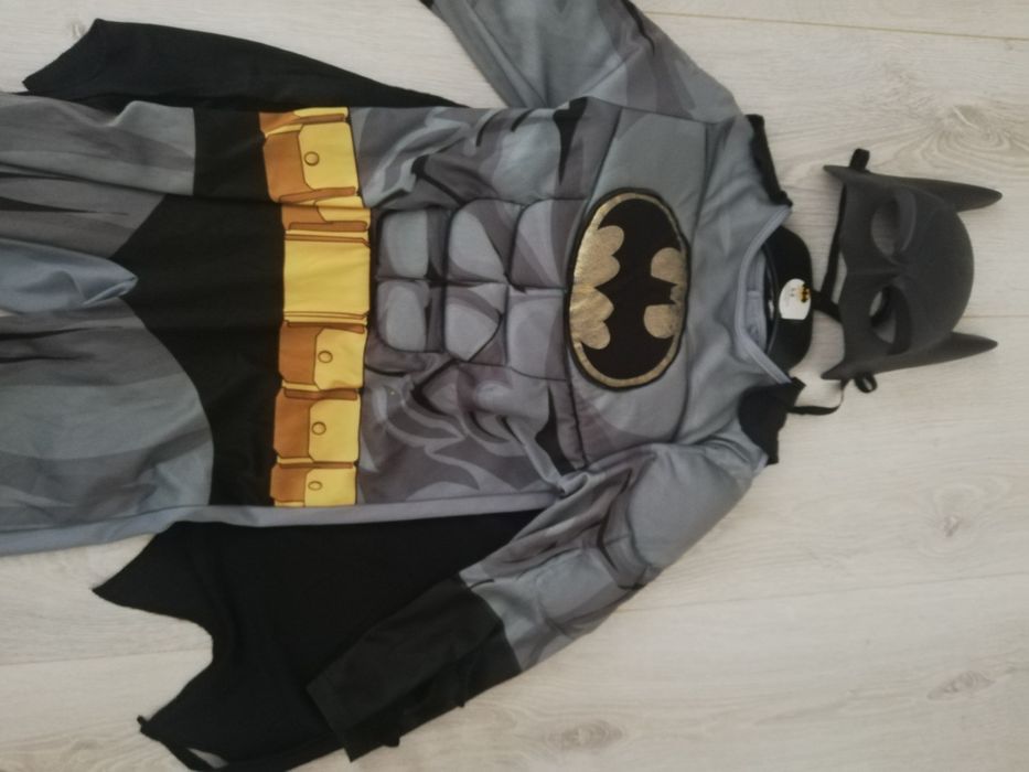 Fantasia Batman com máscara 5 - 6 anos