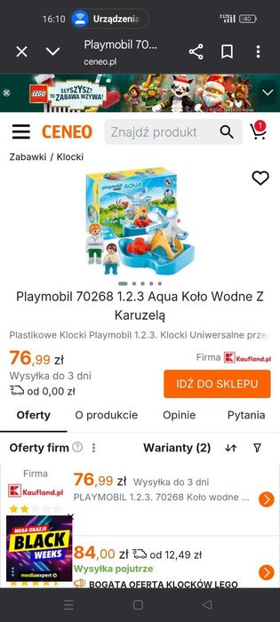 Playmobile Aqua 1.2.3 + Marynarz z łódką