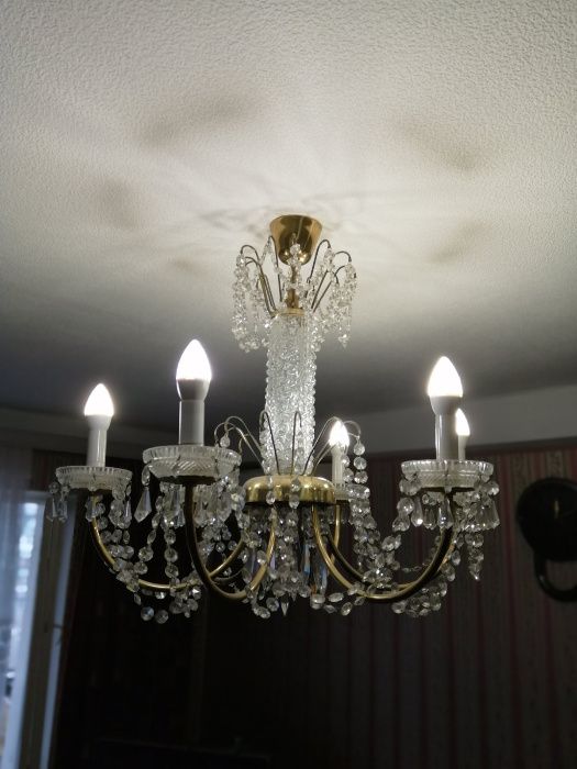 Люстра - оригинал из Богемского хрусталя. Акция