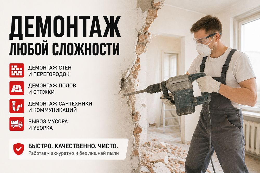 демонтажные работы