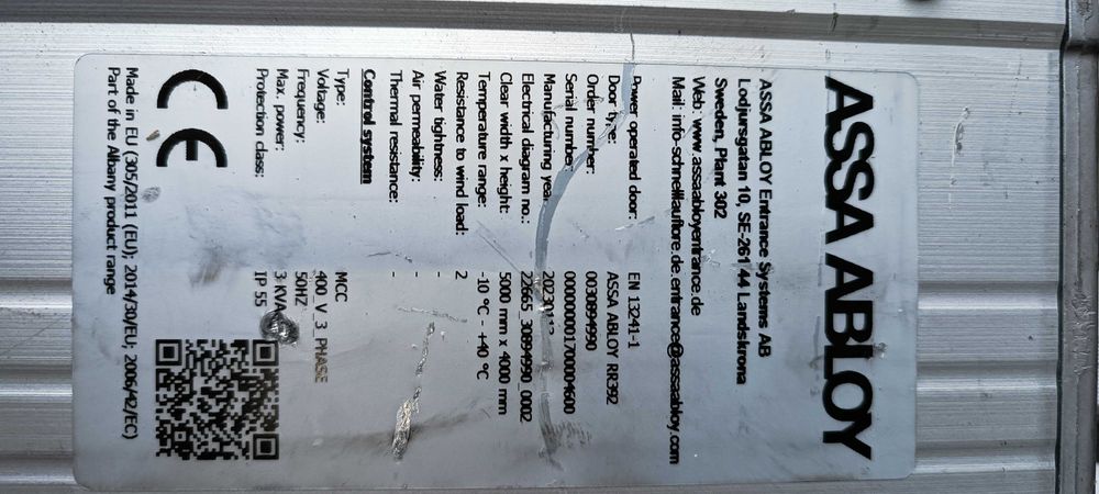 Napęd bramy assa abloy,centrala sterująca assa abloy