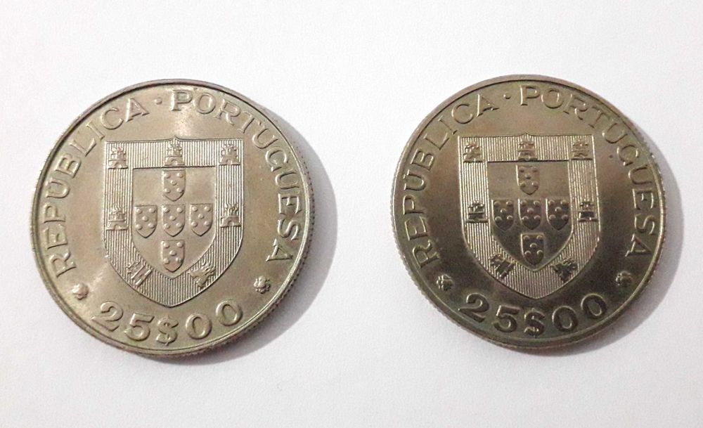 6 Moedas de 25 Escudos Comemorativas