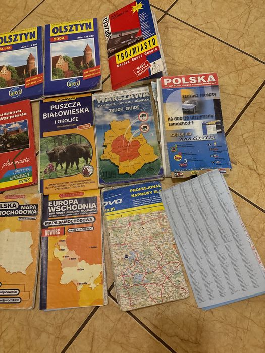 Stare mapy miast i Polski