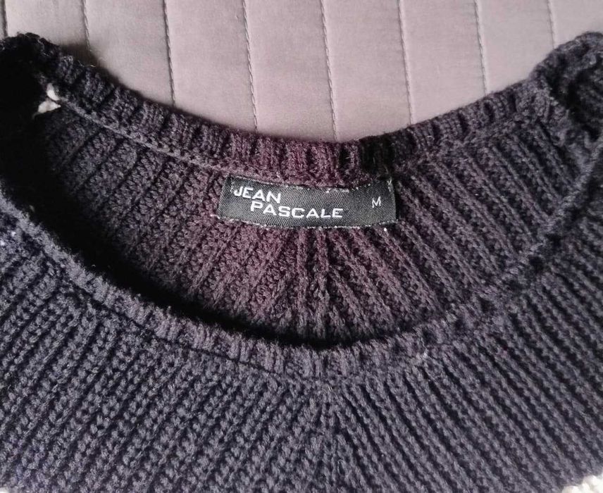 Ciepły sweter w pasy Jean Pascale M