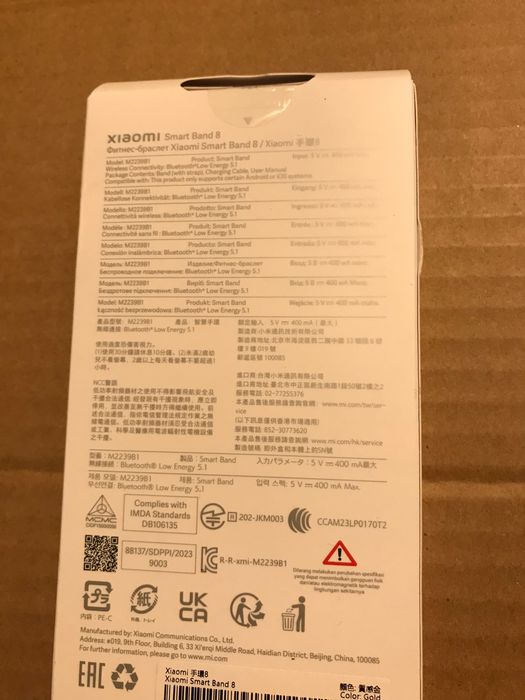 Xiaomi Mi Band 8 Opaska Sportowa SmartBand