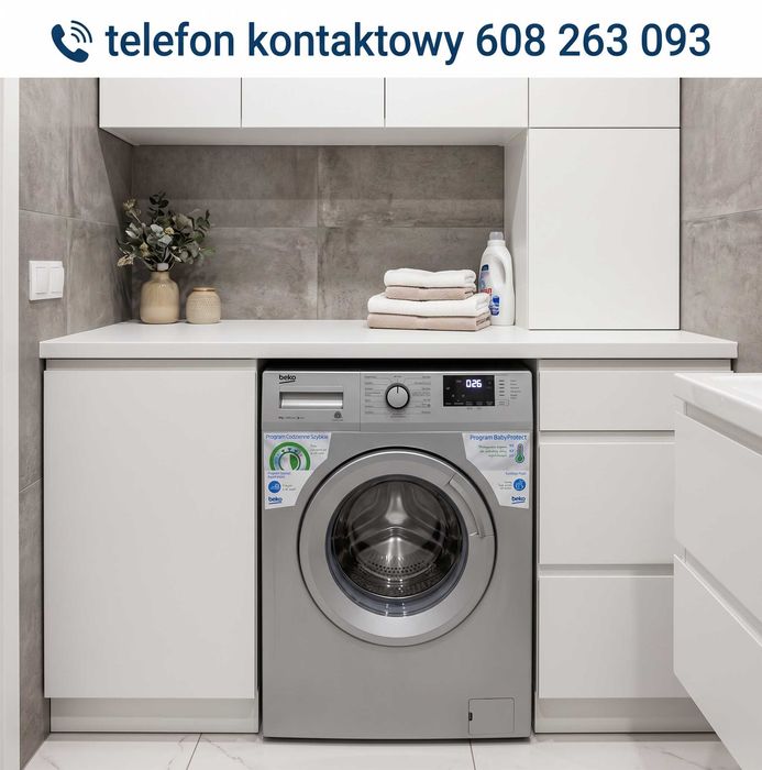 AGDCOMPLEX Pralka Beko WRE6512BSS Srebrna 6 kg 1000 obr/min Gwarancja Transport Łódź Używane pralki lodówki zmywarki kuchenki