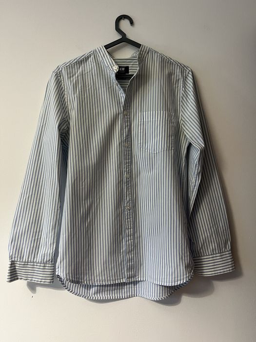 Camisa de homem as riscas azuis da H&M como nova tam XS (recomendo a S