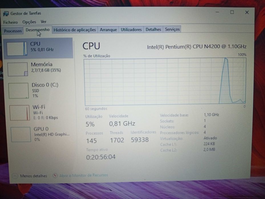 Asus X751N Pentium + IINTEL HD505 + 8GB RAM + SSD