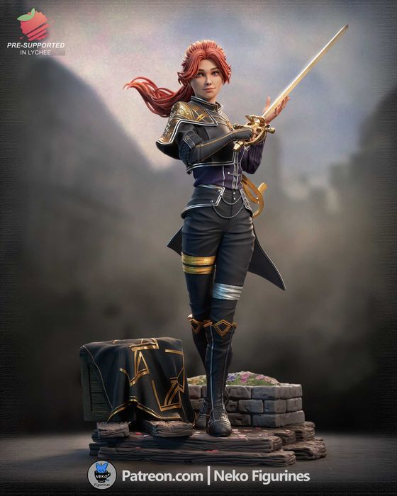 Figurka Maelle Clair Obscur Expedition 33 Nekofigurines Garage kit 14K
