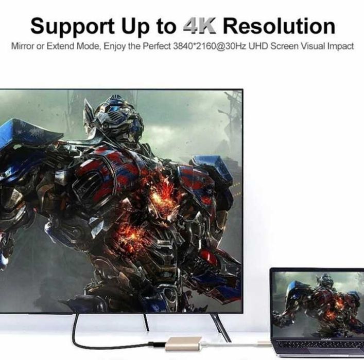 Вигідна ціна! Перехідник хаб USB Type-C на HDMI