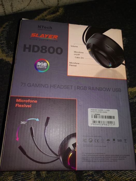 Vendo headset slayer rgb novo