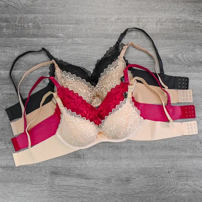 Безшовний мереживний бюстгальтер з пуш-ап, бюст коректор без косточек