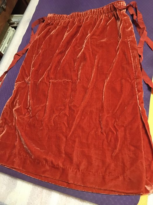 H&M юбка плюш терракотовая новая
