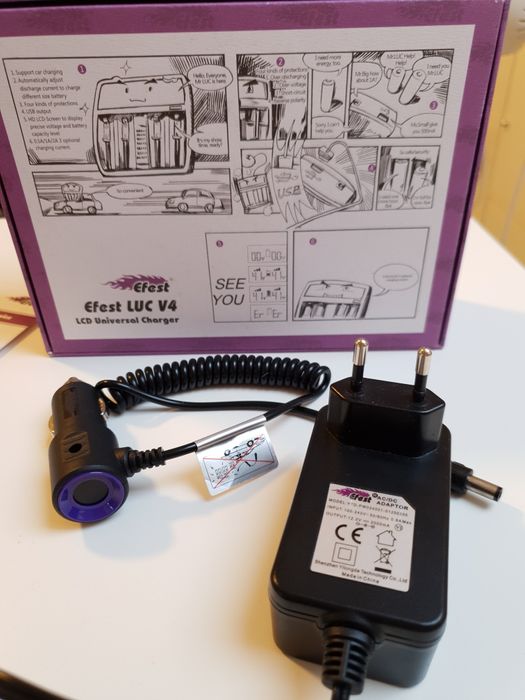 Wielofunkcyjna ładowara Efest LUC V4  LCD