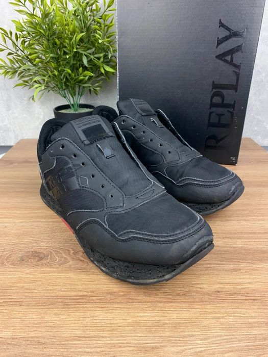 Buty Replay Arthur Street r. 44 - czarne sneakersy miejskie
