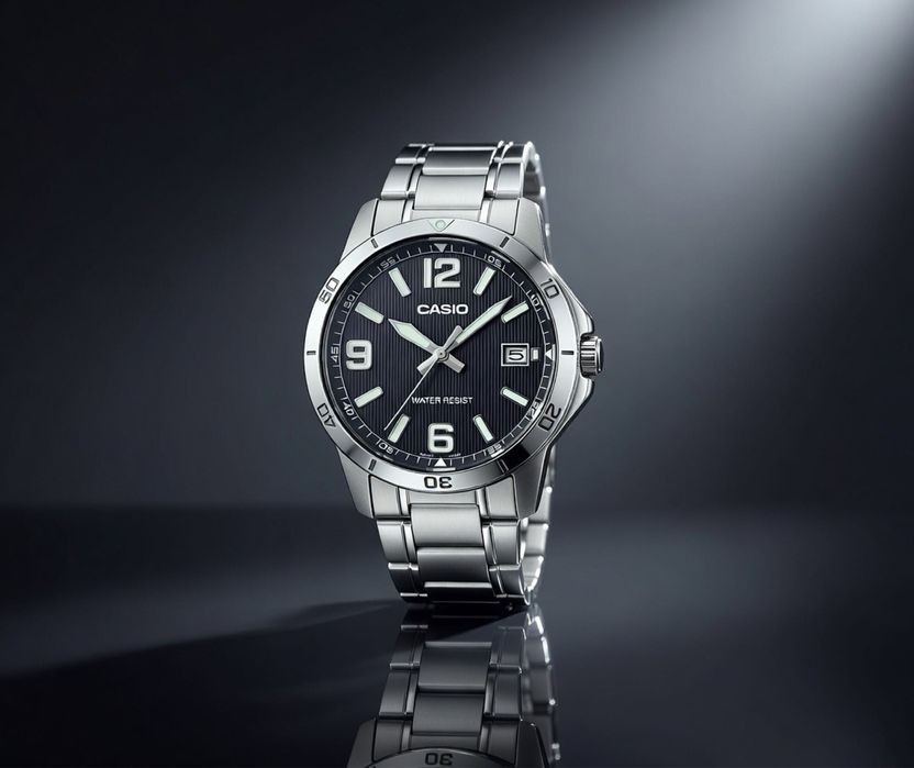 Нові та оригінальні! Гаранія 24 місяці! Часи Casio MTP-V004D-1B2