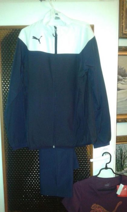 Dres Puma granatowo biały oryginalny l/xl