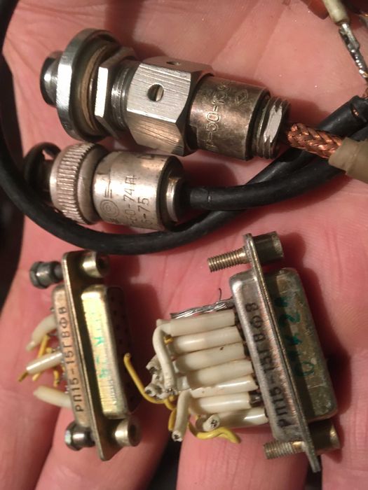 разъемы и кабели от советских приборов б.у. недорого