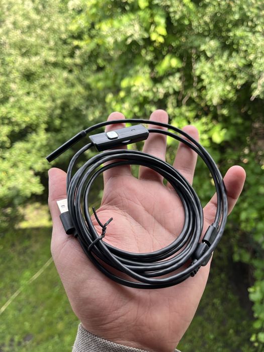 Эндоскоп бюджетный 3in1 кабель 2 метра влагозащищенный IP7