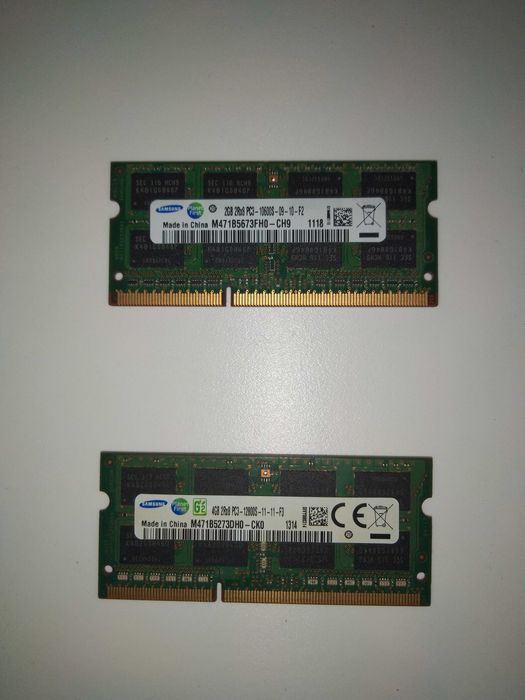 Memórias SoDimm DDR2, DDR3 (Laptop)