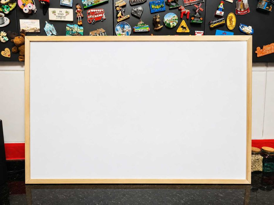 Quadro branco de escrita apagável