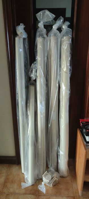 Cortinas blackouts cor pérola, opacas 100%