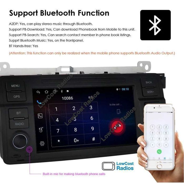 PROMOÇÃO: Rádio GPS Multimédia BMW E46 - Série 3 (ANDROID 15) | CARPLAY • ANDROID AUTO