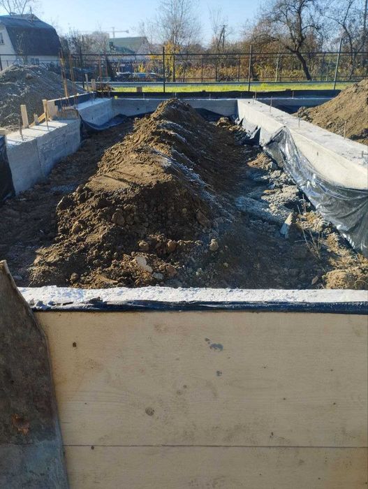 Заливка фундаменту, бетонні роботи під ключ, фундамент