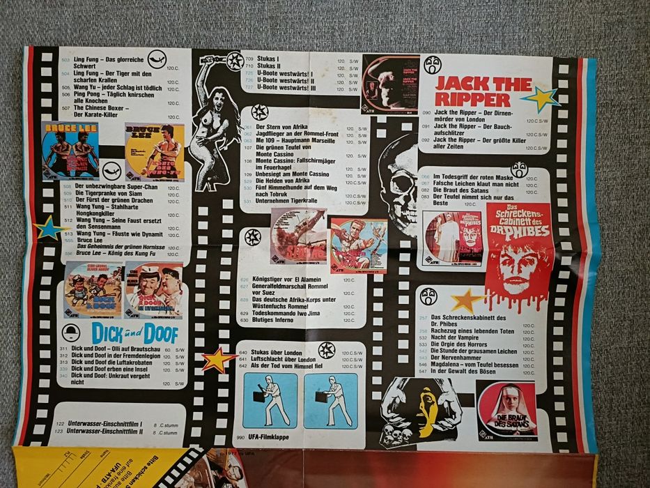 Catálogo da UFA - Super 8 (1977)
