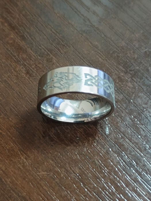 Перстень Кельтський Дракон і Вовк з орнаментом "Кельтський вузол"