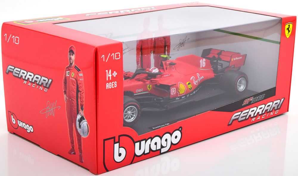 Burago, 1/18 - Ferrari F1 SF1000 C.Leclerc #16 2nd Austrian GP 2020
